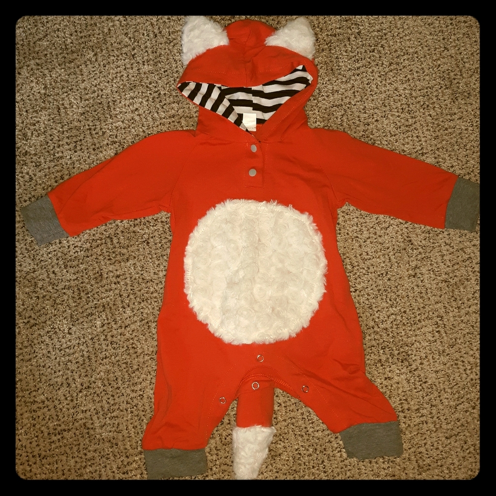 Fox hooded romper